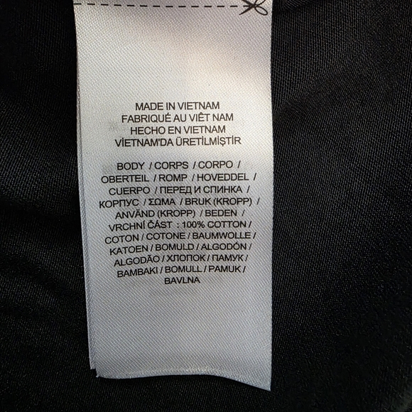 Lauren Ralph Lauren 100% Cotton Tunic Top 2X Black 3/4 Sleeve Old Money Office - Picture 9 of 10